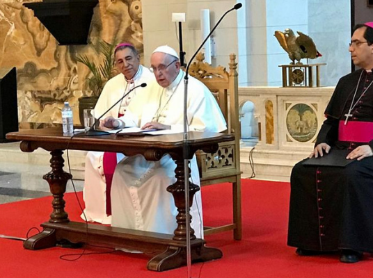 MENSAJE OFICIAL: ENCUENTRO DEL PAPA FRANCISCO CON OBISPOS DE CENTROAMÉRICA